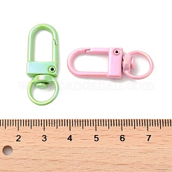 スプレー塗装合金スイベルクラスプ  ミックスカラー  33.5x12x6mm  穴：10mm&nbsp;PALLOY-H131-11