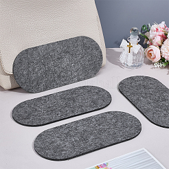 フェルトバッグの底  オーバル  製袋用  グレー  220x100x4mm&nbsp;FIND-WH0367-210B