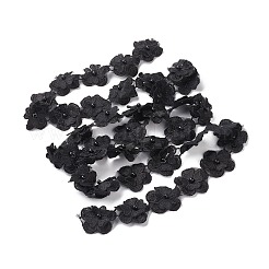 4 ヤード 2 色ポリエステル レース トリム  ビーズで  花  ミックスカラー  1-7/8インチ（49mm）  2ヤード/カラー&nbsp;OCOR-XCP0001-60