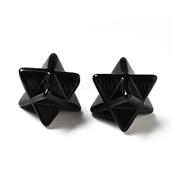 天然なオブシディアンのビーズ  穴なし/ドリルなし  メルカバスター  14.5~15x14.5~15x14.5~15mm&nbsp;G-A206-01A-19