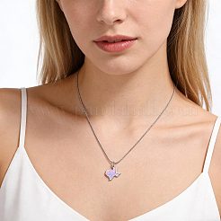 中空304ステンレススチールペンダント10個  テキサスマップチャーム  ステンレス鋼色  19x18.5x1.2mm  穴：1.5mm&nbsp;STAS-CO0001-03