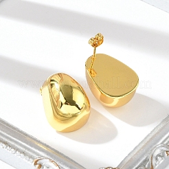 女性用ティアドロップ 304 ステンレススチール スタッド イヤリング  ゴールドカラー  20x15mm&nbsp;EJEW-A125-64G