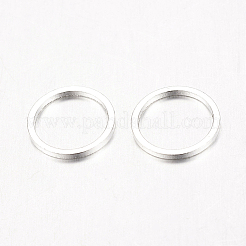 真鍮製フレームコネクター  ニッケルフリー  銀色のメッキ  10x1mm&nbsp;KK-EC18170MM-S-NF
