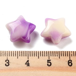 アクリルビーズ  スター  天然石風  パープル  14x15x7mm  穴：2mm  約191個/155g&nbsp;LS-OACR-U005-05E