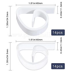 プラスチックテーブルクロスクリップ28色2個  テーブルカバークランプスカートクリップ  家庭の台所レストランのピクニック用  ミックスカラー  46x11.5x34.5mm  14個/カラー&nbsp;AJEW-GF0007-22