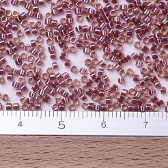 MIYUKIデリカビーズ  シリンダー  日本製シードビーズ  11/0  （db0088)ベリーライニングライトトパーズab  1.3x1.6mm  穴：0.8mm  約2000PCS /ボトル  10 G /ボトル&nbsp;SEED-JP0008-DB0088
