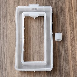 Diyのシリコーン花瓶金型  デコレーションメイキング  レジン型  UVレジン用  エポキシ樹脂  長方形  ホワイト  200x110x32.5mm&nbsp;SIMO-H022-01F