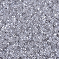 MIYUKIデリカビーズ  シリンダー  日本製シードビーズ  11/0  （db1477)透明淡いトープ光沢  1.3x1.6mm  穴：0.8mm  約2000PCS /ボトル  10 G /ボトル&nbsp;SEED-JP0008-DB1477