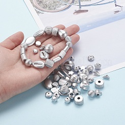 メッキアクリルビーズ  混合スタイル  混合図形  銀メッキ  8~17x4~11x4~11mm  穴：1~3mm&nbsp;MACR-YW0001-29P