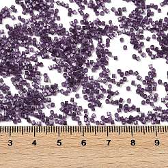 模造猫目ガラスシードビーズ  染め  シリンダー  インディゴ  1.6x1.3mm  穴：0.8mm  約60000個/ポンド&nbsp;SEED-H003-03P