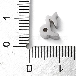 星座 304 ステンレススチール チャーム  山羊座  9.5x7x3mm  穴：2mm&nbsp;STAS-U038-01P-10
