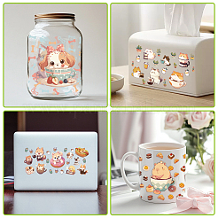PVC DIY 熱転写紙  UV昇華カップ用  動物  110x240mm  10スタイル  1個/スタイル  10個/セット&nbsp;DIY-WH0517-363