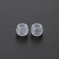 透明プラスチックビーズ  紫外線反応性ビーズ  バレル  透明  8x6mm  穴：3.5mm&nbsp;X-KY-N018-001-A01