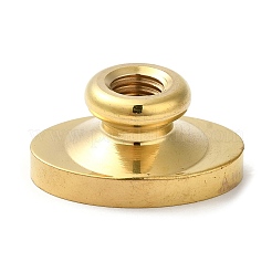 金メッキワックスシーリング真鍮スタンプヘッド  ワックスシーリングスタンプ用  オーバル  30x20x14.5mm  穴：7mm&nbsp;LS-AJEW-C031-01A