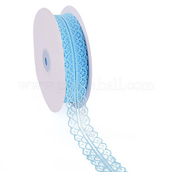 ポリエステルレースリボン  花の包装用  ブルー  1-1/8インチ（30mm）  約49.21ヤード（45m）/ロール&nbsp;OCOR-TAC0025-008C