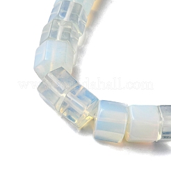 オパールビーズ連売り  六角柱  9~11x12x13.5~14mm  穴：1.2mm  約20個/連  7.64~8.70インチ（19.4~22.2cm）&nbsp;G-F743-03A
