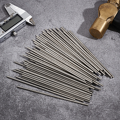 304ステンレススチールソリッドバー  金属丸棒  ステンレス鋼色  120x3mm  60pc&nbsp;DIY-UN0006-12C