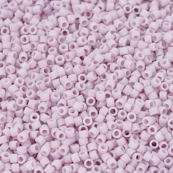 MIYUKIデリカビーズ  シリンダー  日本製シードビーズ  11/0  （db1524)マット不透明な淡いバラab  1.3x1.6mm  穴：0.8mm  約2000PCS /ボトル  10 G /ボトル&nbsp;SEED-JP0008-DB1524