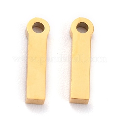 304ステンレスペンダント  マットなスタイル  ギリシャ語のアルファベット  金色  文字.i  文字.i：11.5x3x1.5mm  穴：1.5mm&nbsp;STAS-F267-10I-G