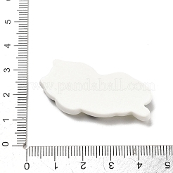 オペーク樹脂カボション  猫  ブラック  41.5x23.5x4.5mm&nbsp;CRES-I041-01B
