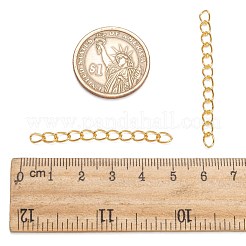 鉄はツイストチェーンで終わる  カドミウムフリー＆鉛フリー  ゴールドカラー  50x3.5mm  リンク：5.5x3.5x0.5mm&nbsp;CH-CH017-G-5cm