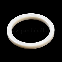 ナチュラルホワイトシェルリンクリング  リング  ホワイトスモーク  40x4mm  内径：32mm&nbsp;SSHEL-M022-16