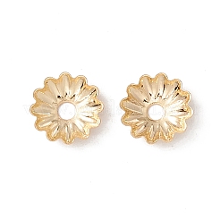 304ステンレススチールビーズキャップ  マルチ花弁  18KGP本金メッキ  6x1mm  穴：1.2mm&nbsp;LS-STAS-P307-03G