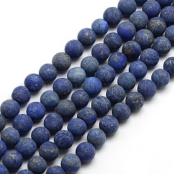 天然＆合成混合石ビーズ連売り  艶消し  ラウンド  6mm  穴：1mm  約63~65個/連  14.5~15インチ&nbsp;G-M064-6mm-M