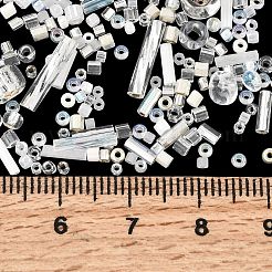ミユキシードビーズミックス  日本製シードビーズ  混合形状  透明  1~9x1.5~2mm  穴：0.5~1mm&nbsp;X-SEED-Z005-01H