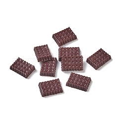 蓄光樹脂デコデンカボション  暗闇で光る  クッキー  長方形  10.5x7.5x2.5mm&nbsp;RESI-K036-07G