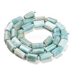 天然石アマゾナイトビーズ連売り  シードビーズで  ファセット列  9~11x6~7.5x6~7.5mm  穴：1.2mm  約30個/連  15.16~15.55インチ（38.5~39.5cm）&nbsp;G-G068-A35-01