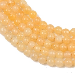天然石トパーズ翡翠ビーズ連売り  ラウンド  グレードA  3mm  穴：0.5mm  約136個/連  15.87''（40.3センチメートル）&nbsp;G-M438-A06-01
