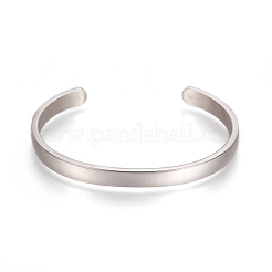 304ステンレススチール製カフバングル  ミックスカラー  2-1/4x1-5/8インチ（5.7x4cm）  6mm&nbsp;STAS-I110-10-6mm
