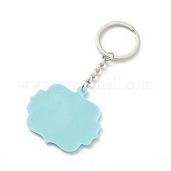 イード ムバラク キーホルダー pvc プラスチック キーホルダー  鉄パーツ  プラチナ  9.7cm&nbsp;LS-KEYC-G053-01P