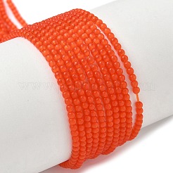 キャッツアイビーズ連売り  ラウンド  ミックスカラー  2mm  穴：0.7mm  約157個/連  14.17~14.57インチ（36~37cm）&nbsp;CE-C007-A01-2mm