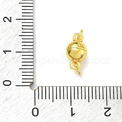真鍮製マグネットクラスプ  長持ちメッキ  ラックめっき  ラウンド  ゴールドカラー  11x6x6mm  丸カン：4x1ミリ  内径：2mm&nbsp;KK-G557-40G