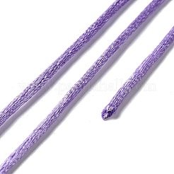 ポリエステル糸45m  サテンラテイルコード  DIY中国結び作り用  ライラック  1.5mm  約49.21ヤード（45m）/ pc&nbsp;OCOR-Z004-01F