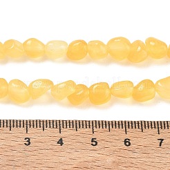 天然ハニージェイドのビーズ連売り  ナゲット  タンブルストーン  6~8.5x6~7.5x5~8mm  穴：0.9mm  約27~35個/連  7.48~8.26''（19~21センチメートル）&nbsp;GG-CBA9392-23