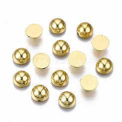 ABSプラスチック製カボション  半円  ゴールドカラー  8~8.5x4mm  約2000個/袋&nbsp;OACR-S034-8mm-01