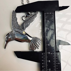 ヴィンテージ合金製 飛ぶ鳥ペンダントネックレス メンズ レディース  銀  19.69インチ（50cm）&nbsp;LS-SG2884