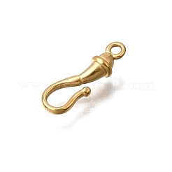 304ステンレススチールフック留め具  18KGP本金メッキ  14x5x3mm  穴：1.2mm&nbsp;SA-CBACB61-14G