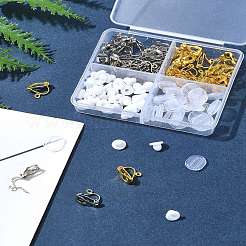 真鍮製クリップ式イヤリングパーツ  ゴムとシリコンのイヤリングパッド付き  ミックスカラー  13x6x7mm  穴：1mm&nbsp;FIND-FS0003-15