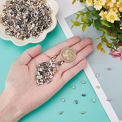 2000個 4色 ABSプラスチックビーズ  ブレスレット ネックレス用  洋服アクセサリー  コラム  ミックスカラー  6x3mm  穴：1.6mm  500個/カラー&nbsp;KY-DC0001-07