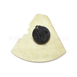 スイカのエナメルピン  バックパックの服用の金合金のラペルピンバック  レッド  28x30mm&nbsp;AL-E002-01A