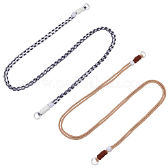 ポリエステル携帯ストラップ2色2個  absのプラスチックパーツ  ミックスカラー  1212mm  1pc /カラー&nbsp;HJEW-GF0001-68B