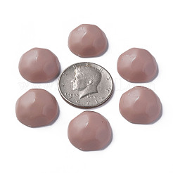 オペークアクリルカボション  多面カット  半円  ロージーブラウン  23x22x11mm  約140個/500g&nbsp;MACR-S373-138-A13