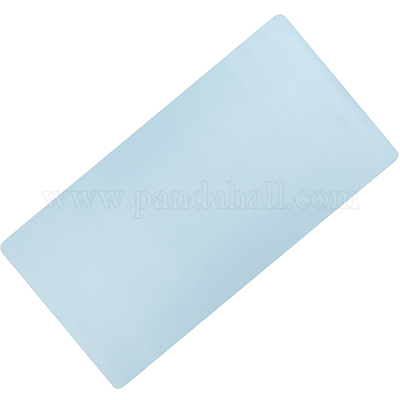 PVC マウスパッド  スエード付き  長方形  ライトブルー  400x800x1.6mm&nbsp;AJEW-WH20010-32A-1