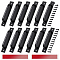 20Pcs Self-adhesive Aluminium Alloy Door Knobs, Black, 148x25x35mm