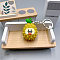 PVC Keychain, Fruit Theme, Durian, Pendant: 46x31mm