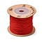 Nylon Braided Cord for Jewelry Making Macrame Craft, Red, 0.6mm, about 109.36 yards(100m)/roll